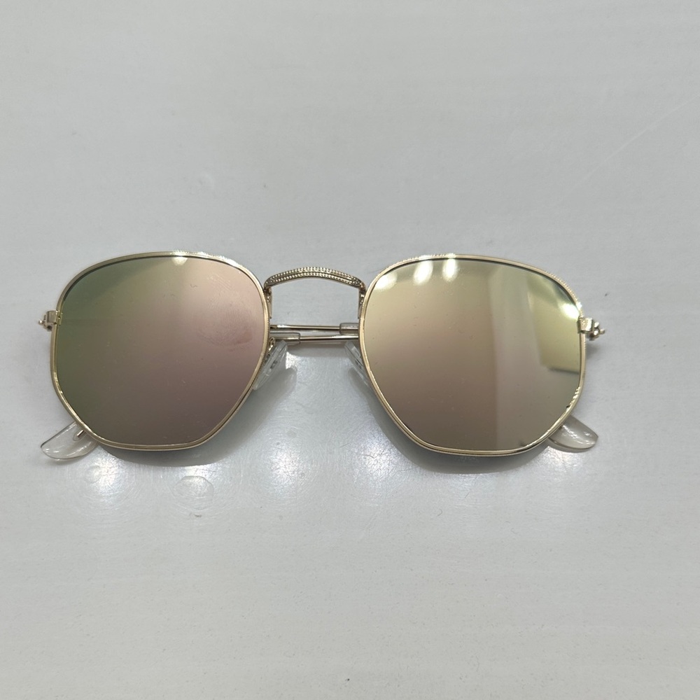 Gold Square Sunglasses